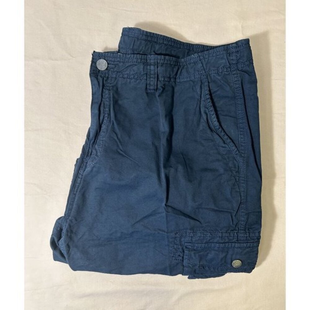 New‎ Men's Ochenta Navy Blue Multiple Pocket Cargo Shorts Size 40